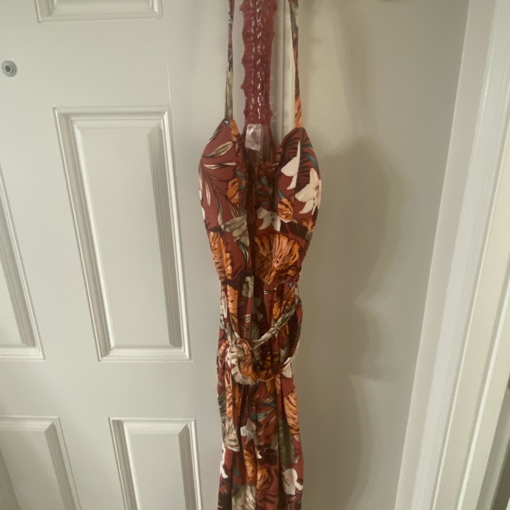 Floral Maxi Dress with Spaghetti Straps